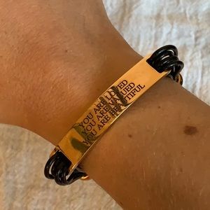 inspirational quote bracelet